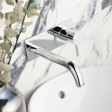 JTP Florence Wall Mounted Chrome Basin Mixer Tap Lifestyle Image